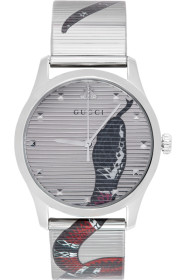 Gucci - Silver G-Timeless Snake Watch