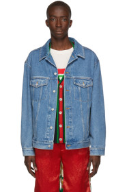 Gucci - Blue Denim 'Gucci Band' Jacket