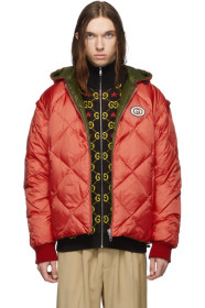 Gucci - Reversible Red & Green Down Puffer Jacket