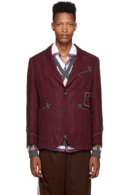 Gucci - Navy & Red 'Cassandra' Blazer