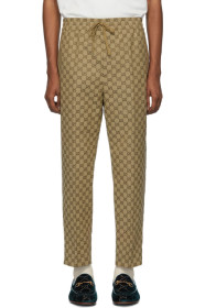 Gucci - Brown GG Canvas Jogging Trousers