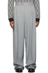Gucci - Grey Vintage Sharkskin Trousers