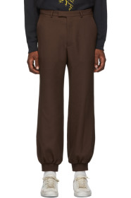 Gucci - Brown Fluid Drill Trousers