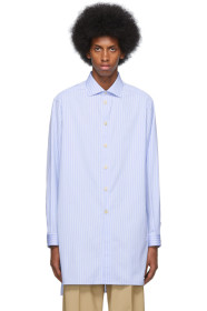 Gucci - Blue & White Large Striped Classic Shirt