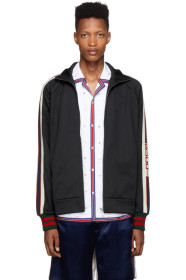 Gucci - Black Jersey Logo Track Jacket