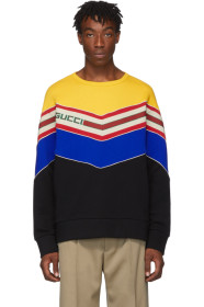 Gucci - ブラック V ネック スウェットシャツ