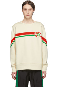 Gucci - オフホワイト インターロッキング G スウェットシャツ