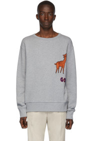 Gucci - グレー GG Deer スウェットシャツ