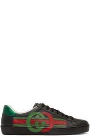 Gucci - Black Interlocking G New Ace Sneakers