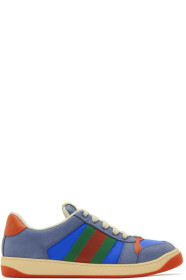 Gucci - Blue & Orange Screener Sneakers