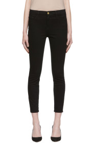 Frame - 黑色 Le Skinny De Jeanne 九分牛仔裤