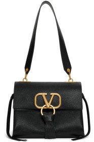 Valentino - Black Valentino Garavani Small VRing Shoulder Bag