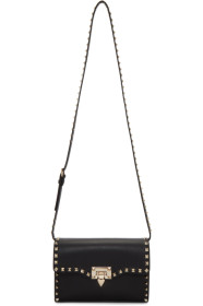 Valentino - Black Valentino Garavani Medium Rockstud Flap Bag