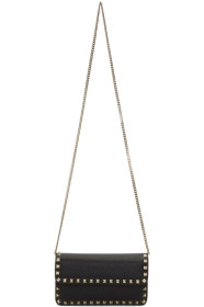 Valentino - Black Valentino Garavani Rockstud Chain Wallet