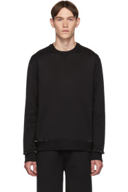 Valentino - Black Rockstud Untitled Sweatshirt