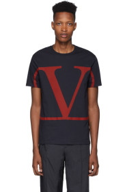 Valentino - Navy VLogo T-Shirt