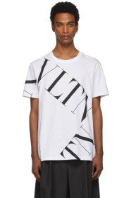 Valentino - White 'VLTN' Macro T-Shirt