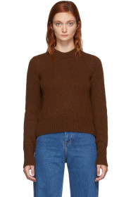 AMI Alexandre Mattiussi - Brown Alpaca Pullover Sweater