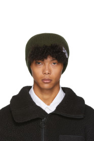 Visvim - 卡其色羊毛针织毛线帽