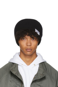 Visvim - 黑色羊毛针织毛线帽