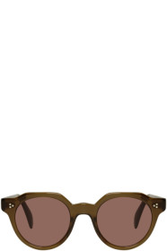 Oliver Peoples - Brown & Red Irven Sunglasses