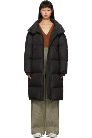 Yves Salomon - Army - Black Down Technical Coat