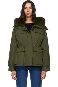 Yves Salomon - Army - Green Down Bachette Jacket