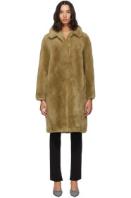 Yves Salomon - Meteo - Beige Woven Wool Coat