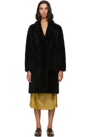 Yves Salomon - Meteo - Black Teddy Coat