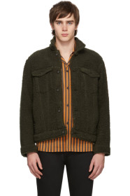 Naked & Famous Denim - Green Fleece Jacket