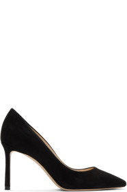 Jimmy Choo - Black Suede Romy 85 Heels
