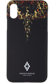 Marcelo Burlon County of Milan - Black Leopard Wings iPhone X Case