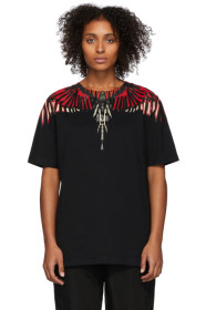 Marcelo Burlon County of Milan - Black Geometric Wings T-Shirt