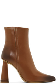 Jacquemus - 黄褐色“Les Bottes Toula”踝靴