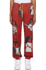 Pyer Moss - Pantalon de survêtement rouge AOP Jogger