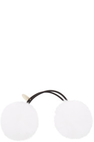 Yves Salomon - White Rex Rabbit Fur Bobble