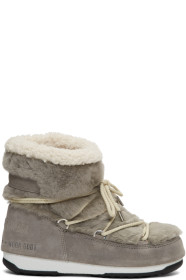 Yves Salomon - Grey Moon Boot Edition Shearling Boots