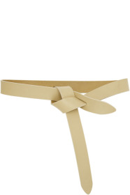 Isabel Marant - Ceinture en cuir beige Lecce