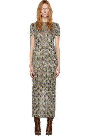 Paco Rabanne - Black & Silver Lurex Dress