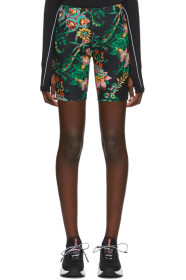 Paco Rabanne - Black Viscose Printed Shorts