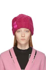 Off-White - Pink Knit Pop Color Beanie