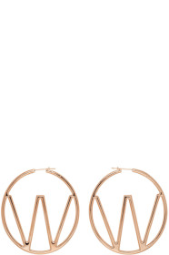 Off-White - Rose Gold 'W' Earrings