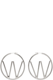 Off-White - Silver 'W' Earrings