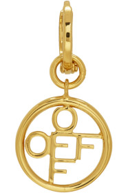 Off-White - Gold Off Circle Single Earring