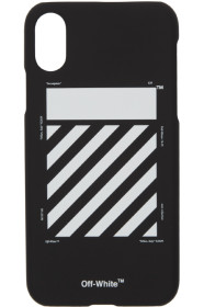 Off-White - ブラック ダイアゴナル iPhone XS Max ケース