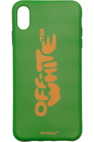 Off-White - Green Bubble Font iPhone XS Max Case