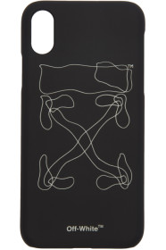 Off-White - Black Abstract Arrows iPhone X Case