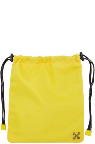 Off-White - Yellow Nylon Satchel Pouch