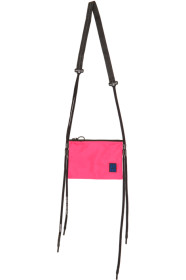 Off-White - Pink & Black Flat Crossbody Shoulder Bag
