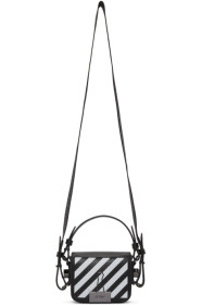 Off-White - Sac à bandoulière et rabat noir Baby